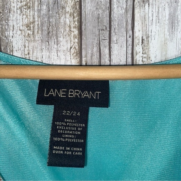 Lane Bryant Light Blue Sequin Blouse - Picture 5 of 5
